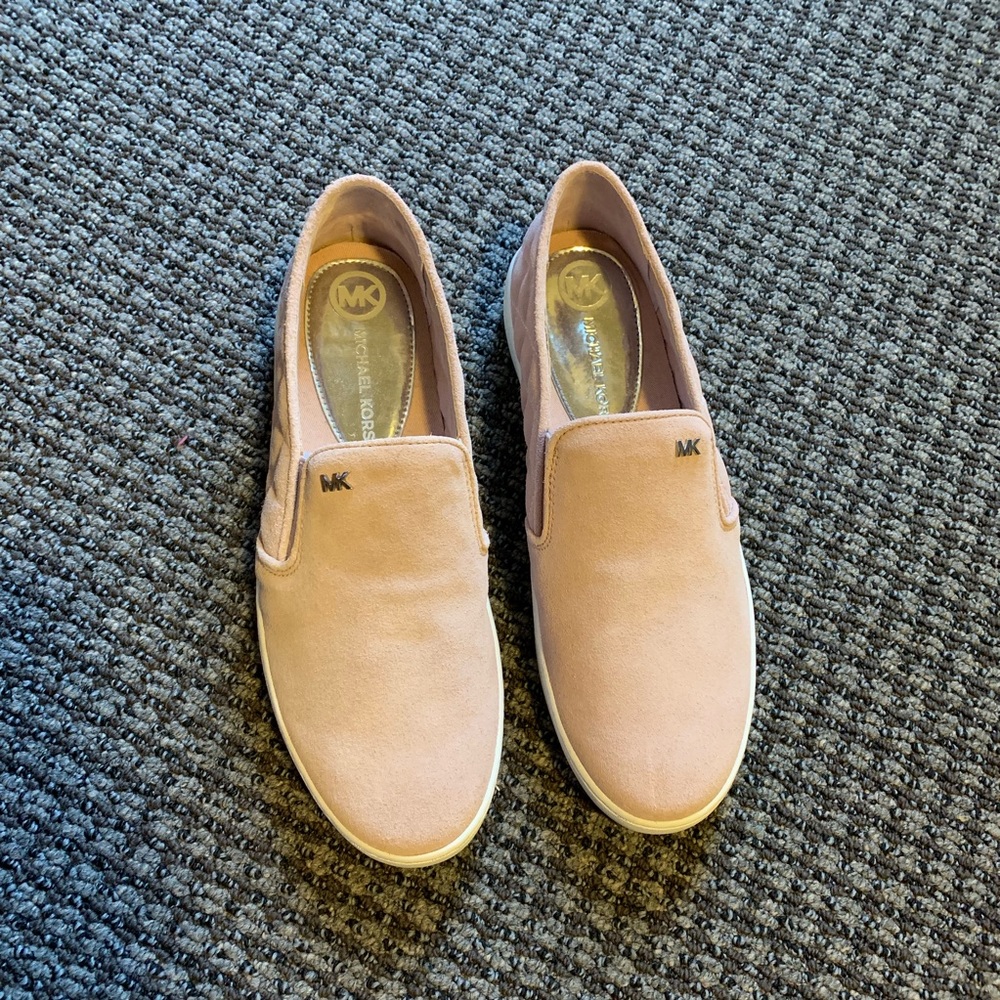 Michael Kors Keaton Quilted Slip-On Sneakers Pink